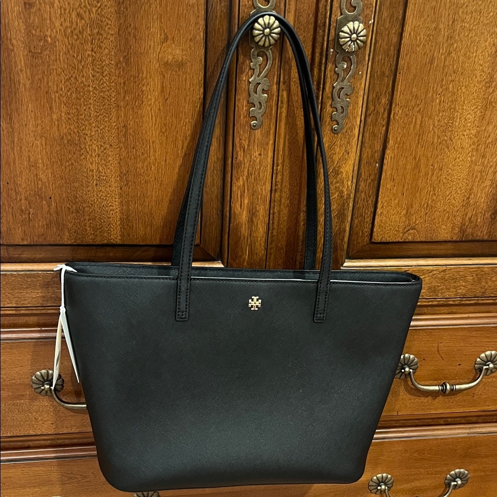 NWT Tory Burch Black Tote Bag